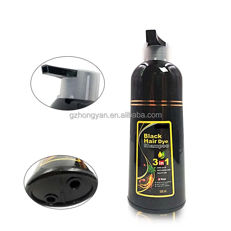 5 minutes hair dye fast black hair shampoo