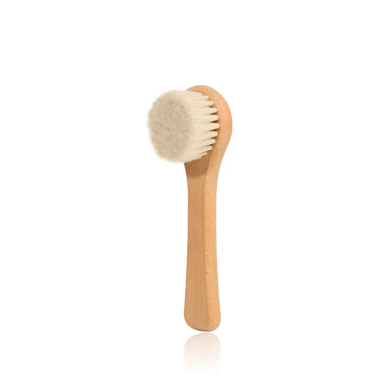 2025 Wholesale High Quality Custom Logo Wool Comb Bath Brush Shampoo Wool Brush For Baby