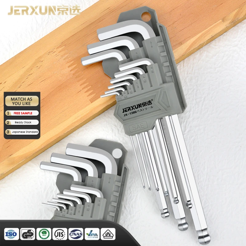Hot selling Hardware Tools High hardness Multiple specifications Hexagon wrench allen key set