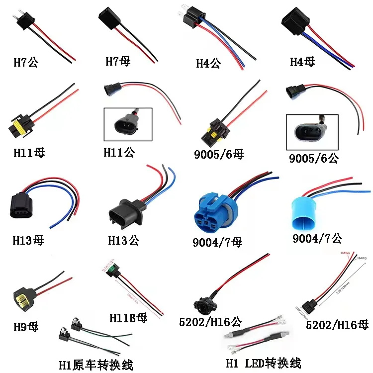 12a Automotive Connectors Power Outlet Jacket Plug Female Connect for Car Socket Electrical Wire