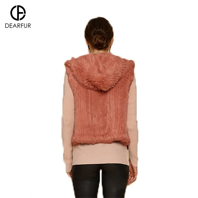 Fur Vest Real Fur Hoodie Vest Women Fur Vest 2023 For Women Stylish