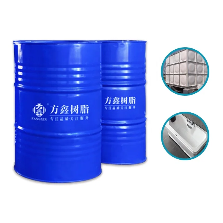 Wholesale transparent FRP unsaturated polyester resin, colorless/light yellow, for  water tank/boat/pipe