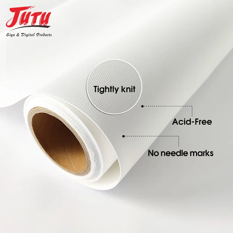 Inkjet digital printable polyester art canvas for printing,Self Adhesive Polyester Canvas For Indoor Decoration