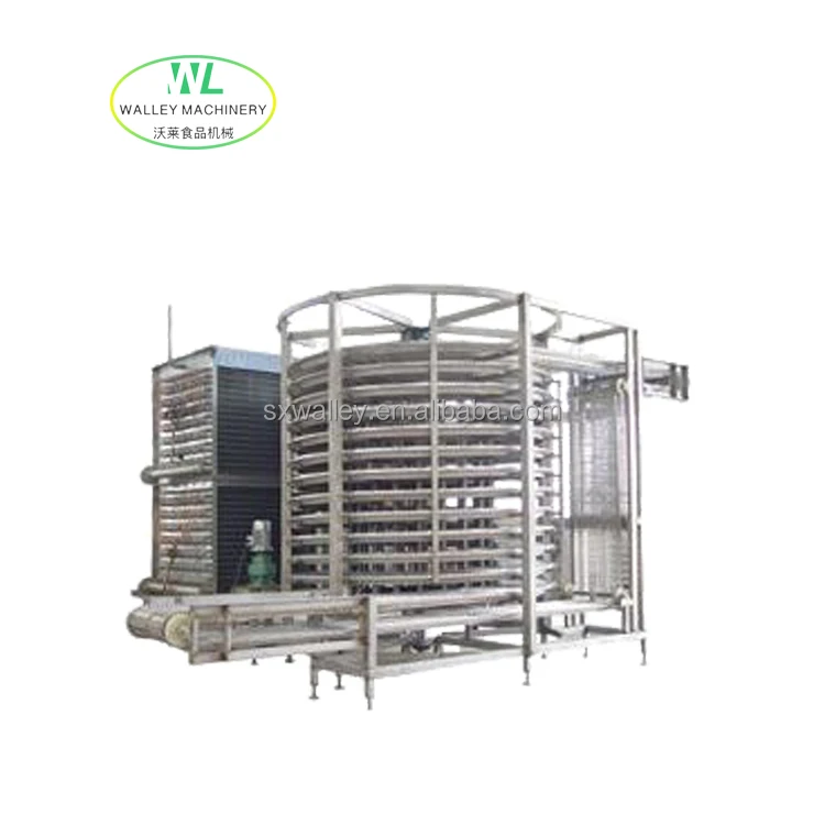 China Spiral Freezer Price IQF Spiral Blast Freezer For Fruit Seafood Vegetables