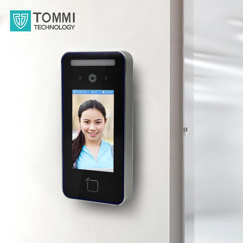 TOMMI biometric and face attendance machine with lock facial recognition access control attendance system linux wifi option