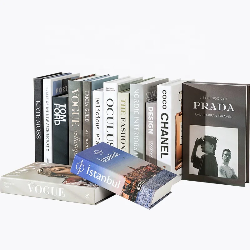 Модные искусственные книги украшение для дома известный бренд Декор современные роскошные искусственная декоративная