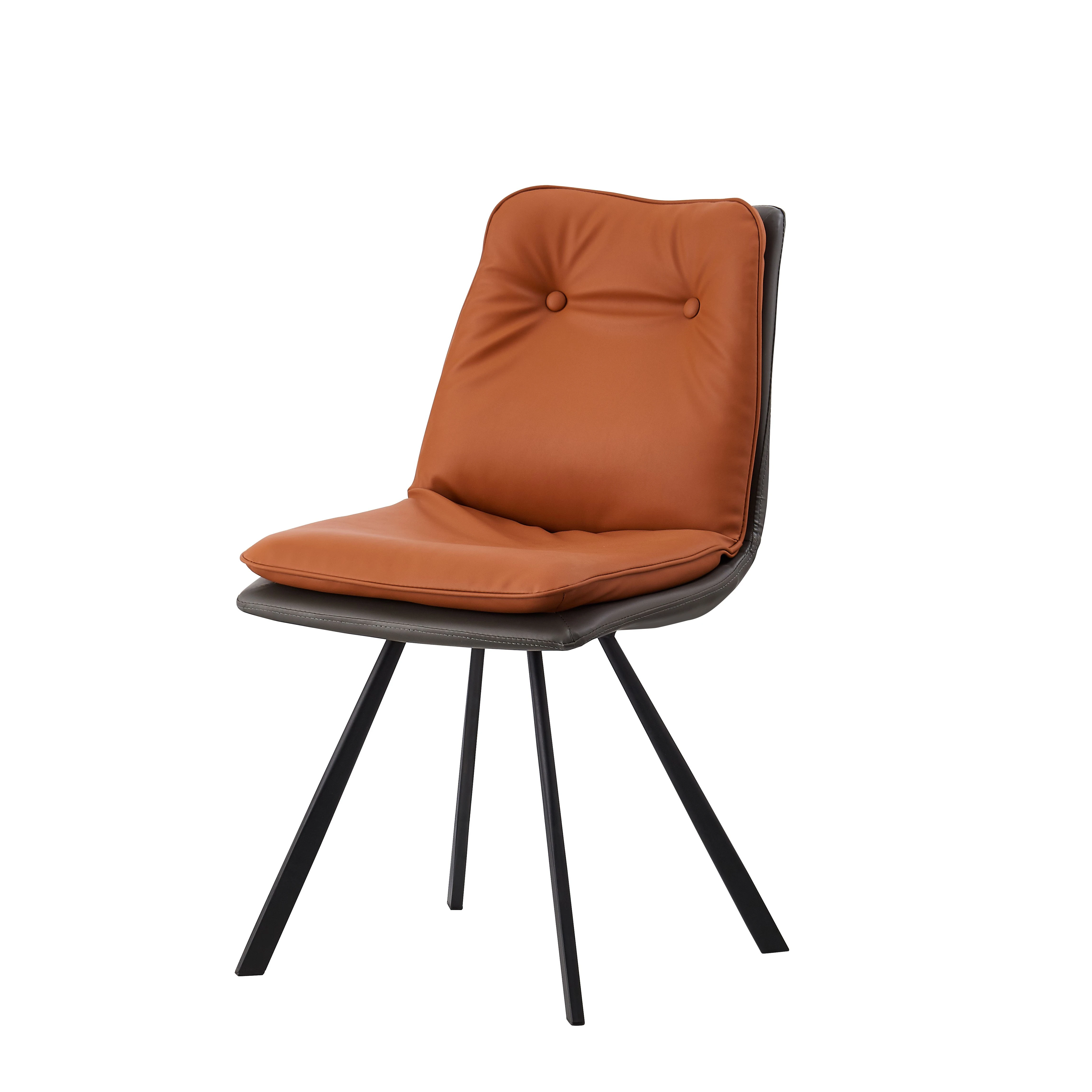 
Nordic Senfan PU modern metal tube comfortable upholstered elegant most popular restaurant dining chair 