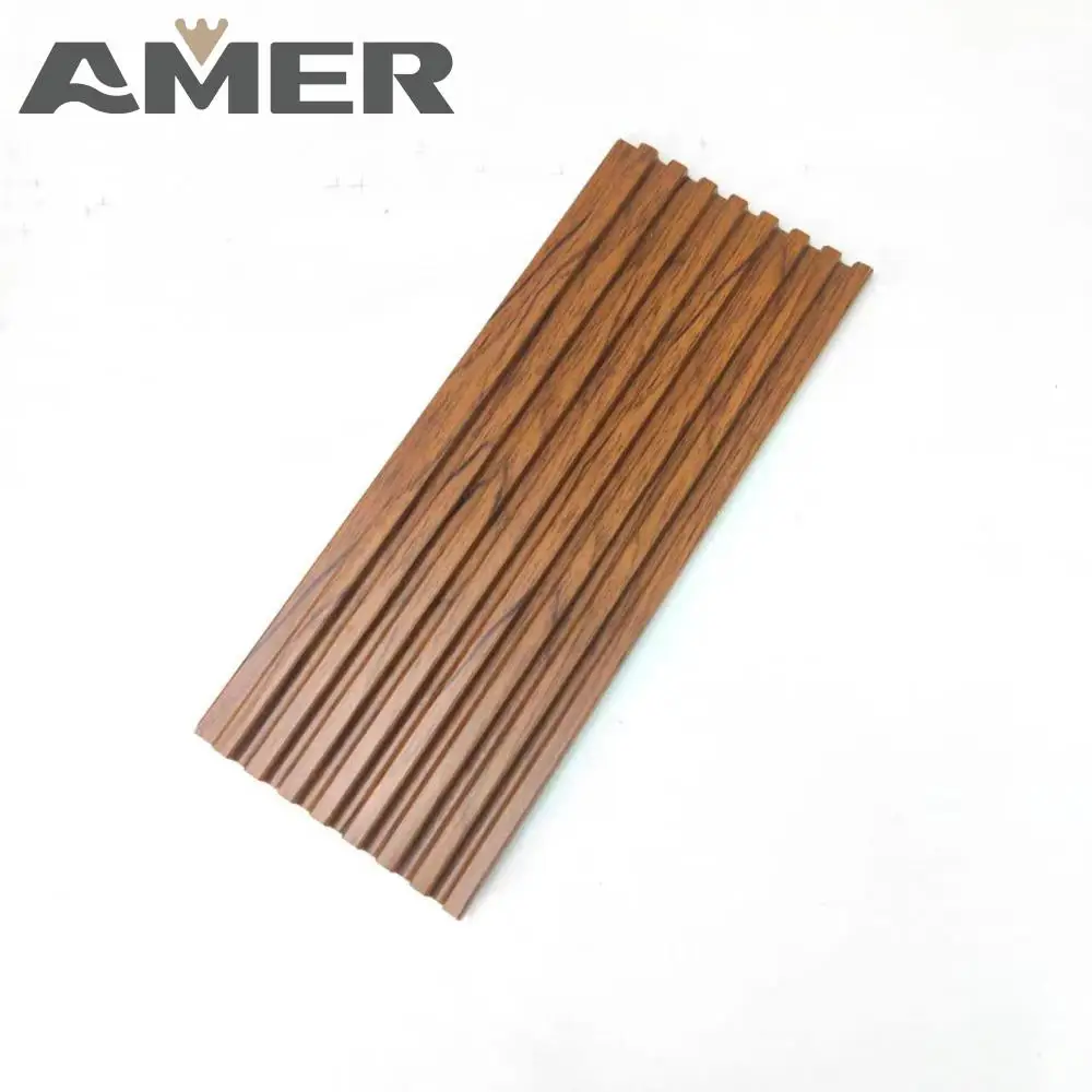 Amer Factory Price 150mm  Width Wall PS Panel  Home Decoration PS Wall Panels  Charcoal  Panels