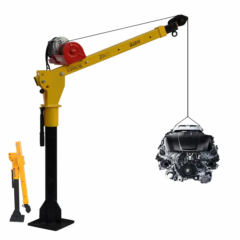 Мини небольшой Электрический кран 1 3 т пикап автокран гидравлический