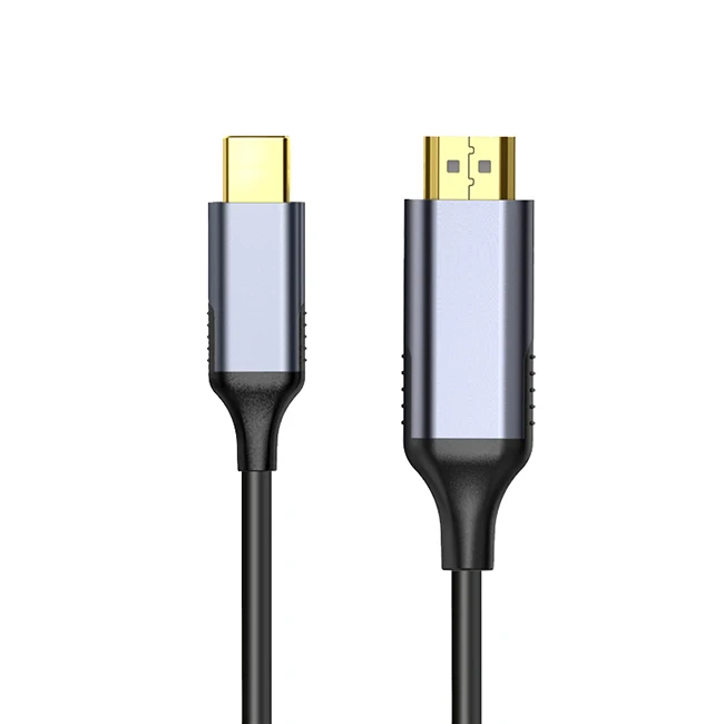 USB-C 4K 30hz Type C to HDMI Cable High Quality Factory Outlet 1M 2M 3M 5M PVC 6MM Stock Monitor 144hz HDTV Monitor Pc Support