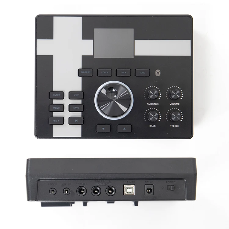 MOINNG Musical Instrument Percussion  Drum Electronic Drum Kit with 5 Drums and 4 Cymbals