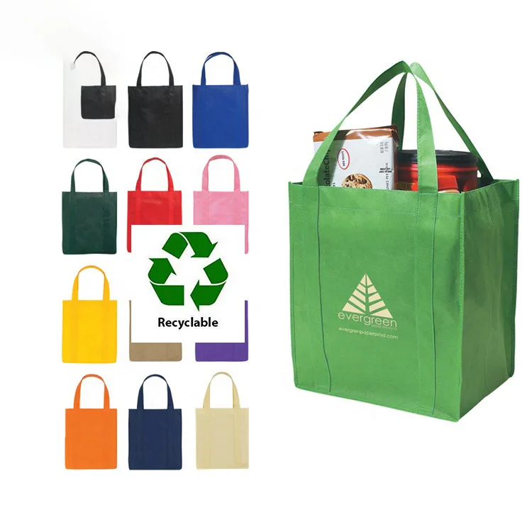 Eco friendly high quality accept custom logo ultrasonic non-woven fabric tote bags