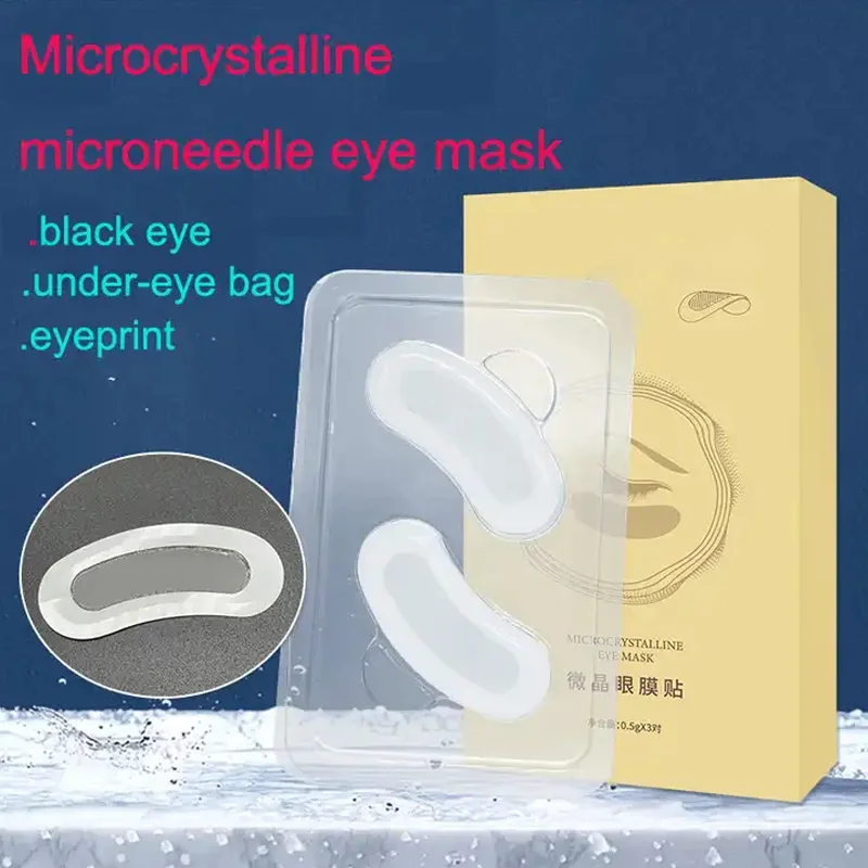 Private Label Micro-needle Eye Patch for Wrinkles Lines Removal Hyaluronic Acid Eye Mask Dark Circle Puffiness Custom Eye Pads