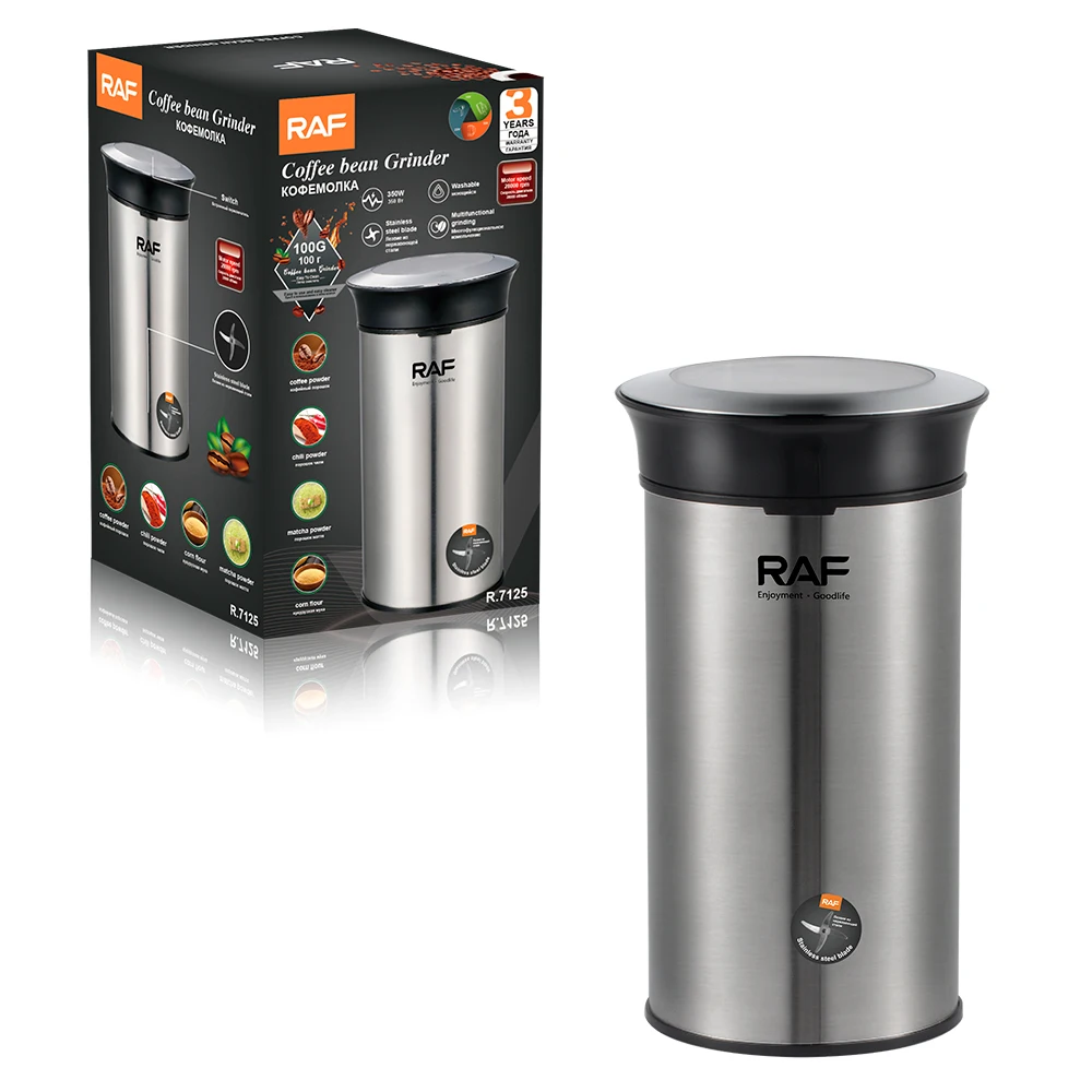 Multifunction Stainless Steel Electric Washable Food Processor 350W 100G Coffee Grinder