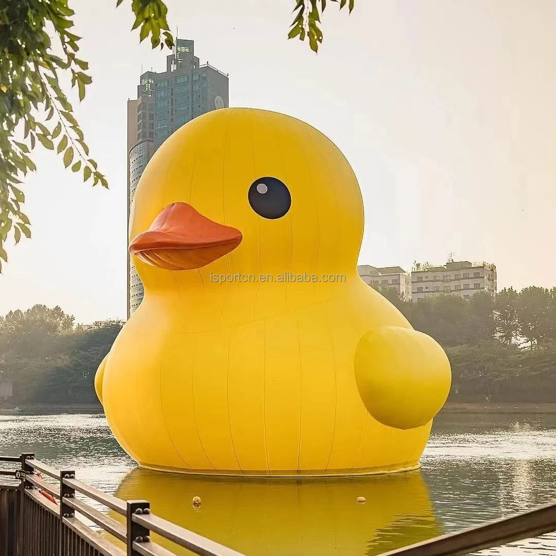 huge large giant 10ft 20ft customized yellow inflatable rubber duck with led light for sale inflatable christmas duck
