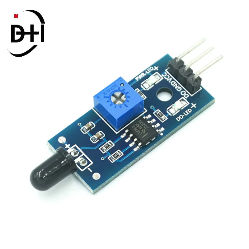 LM393 3 Pin IR Flame Detection Sensor Module Fire Detector Infrared Receiver Module