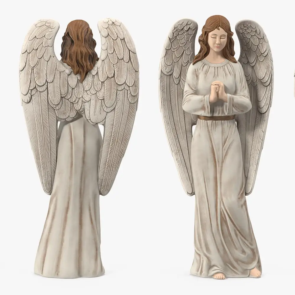 Polyresin Decorative Garden Statue Praying Angel