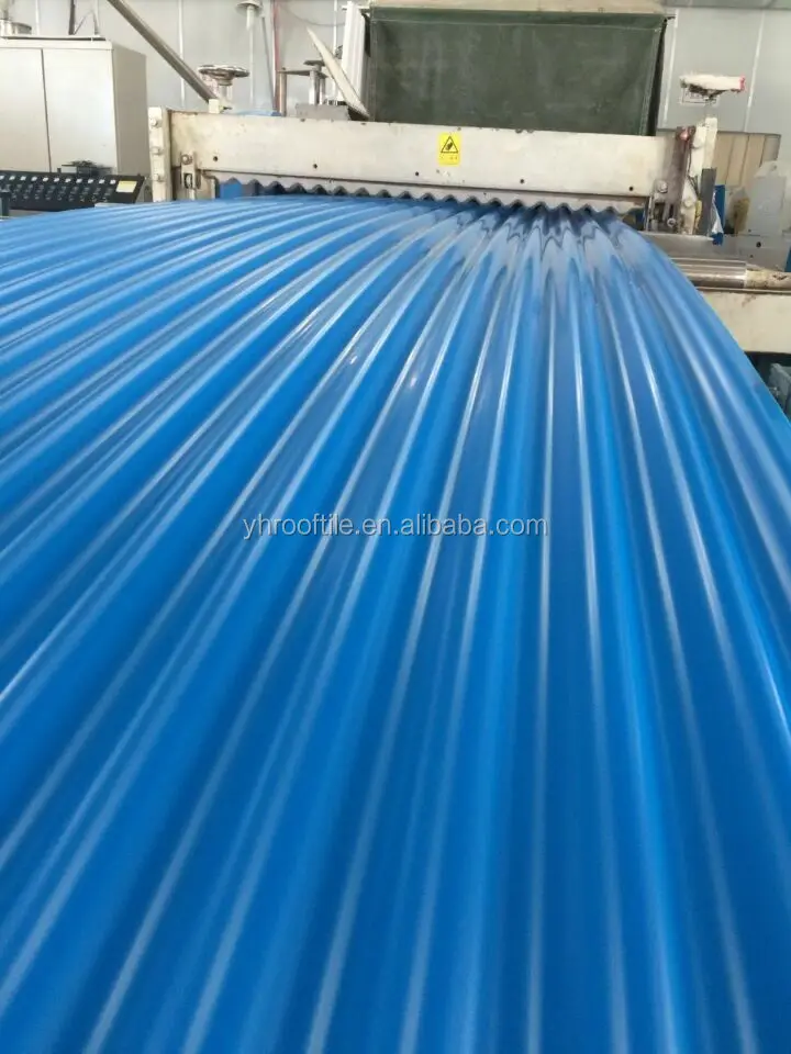 Impact Resistance Building Material Construction Blue Roofing Shingles Plastic Corrugated Sheet