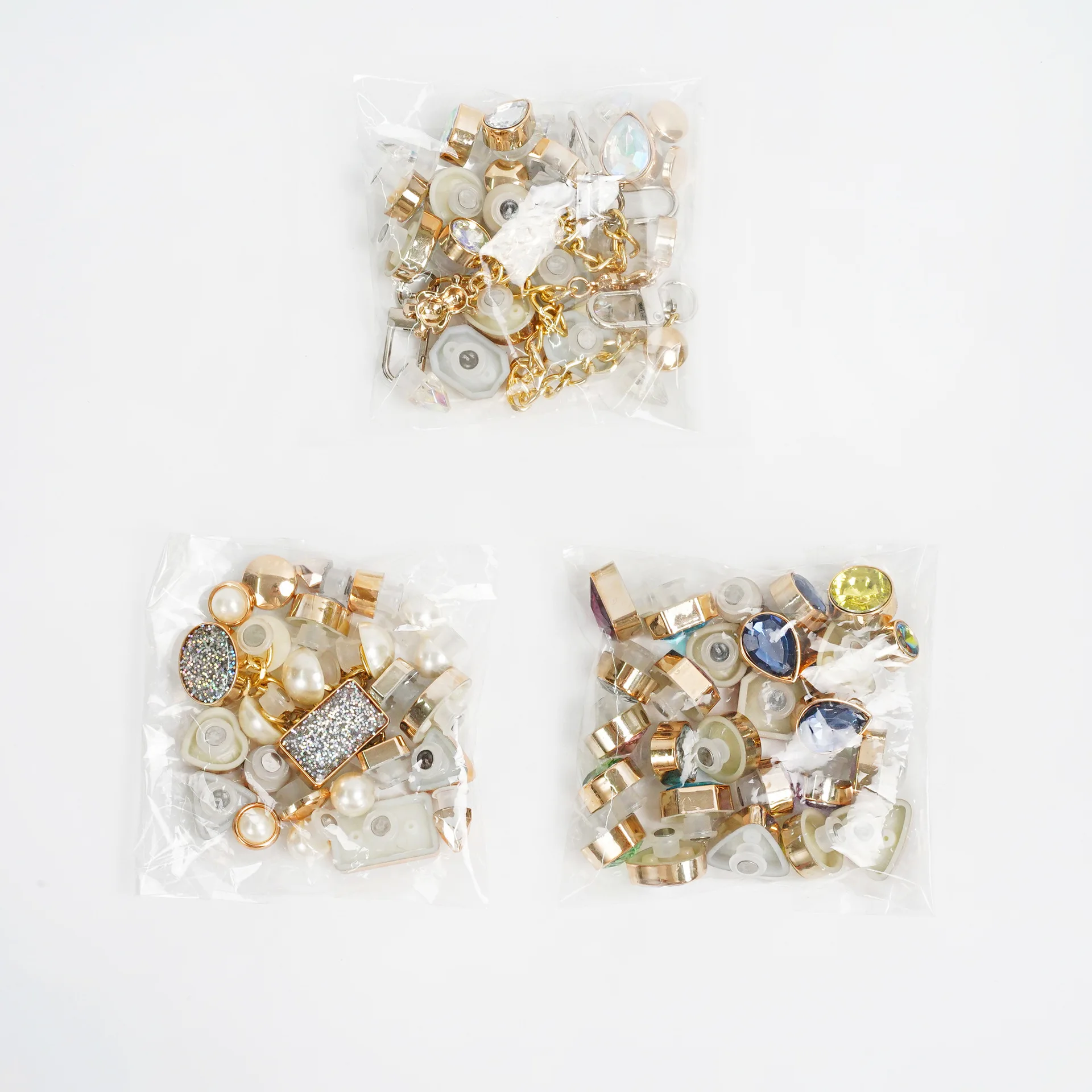 Shoe decoration crystal buckle shoe charms sets DIY Shining diamond rhinestone for Crocs clogs