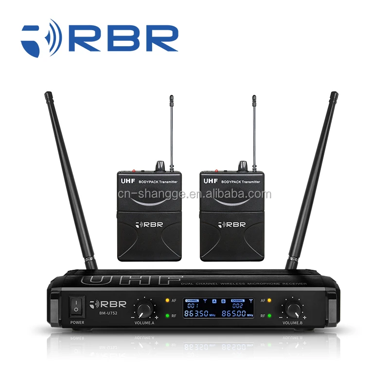  Лидер продаж беспроводной микрофон bm752 uhf с фиксированной