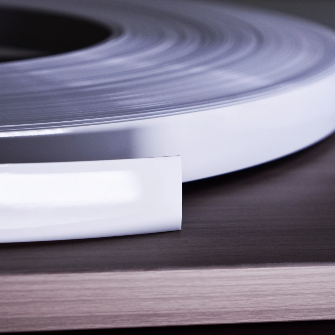 High quality PVC white edge banding for trimming of furniture fittings