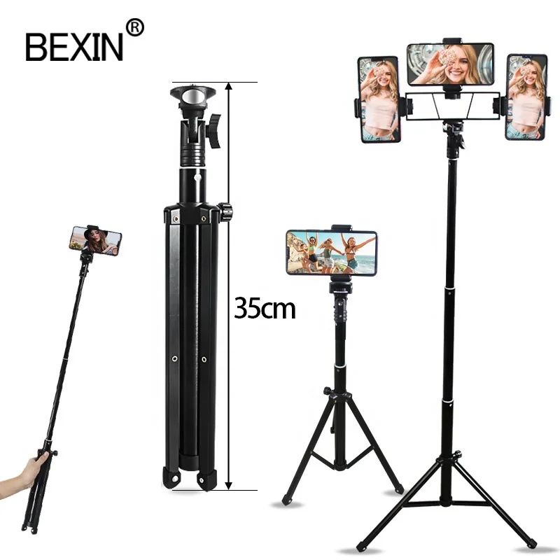BEXIN wholesale studio accessories lengthened mini mobile phone live tripod suitable for mobile phone camera tripod