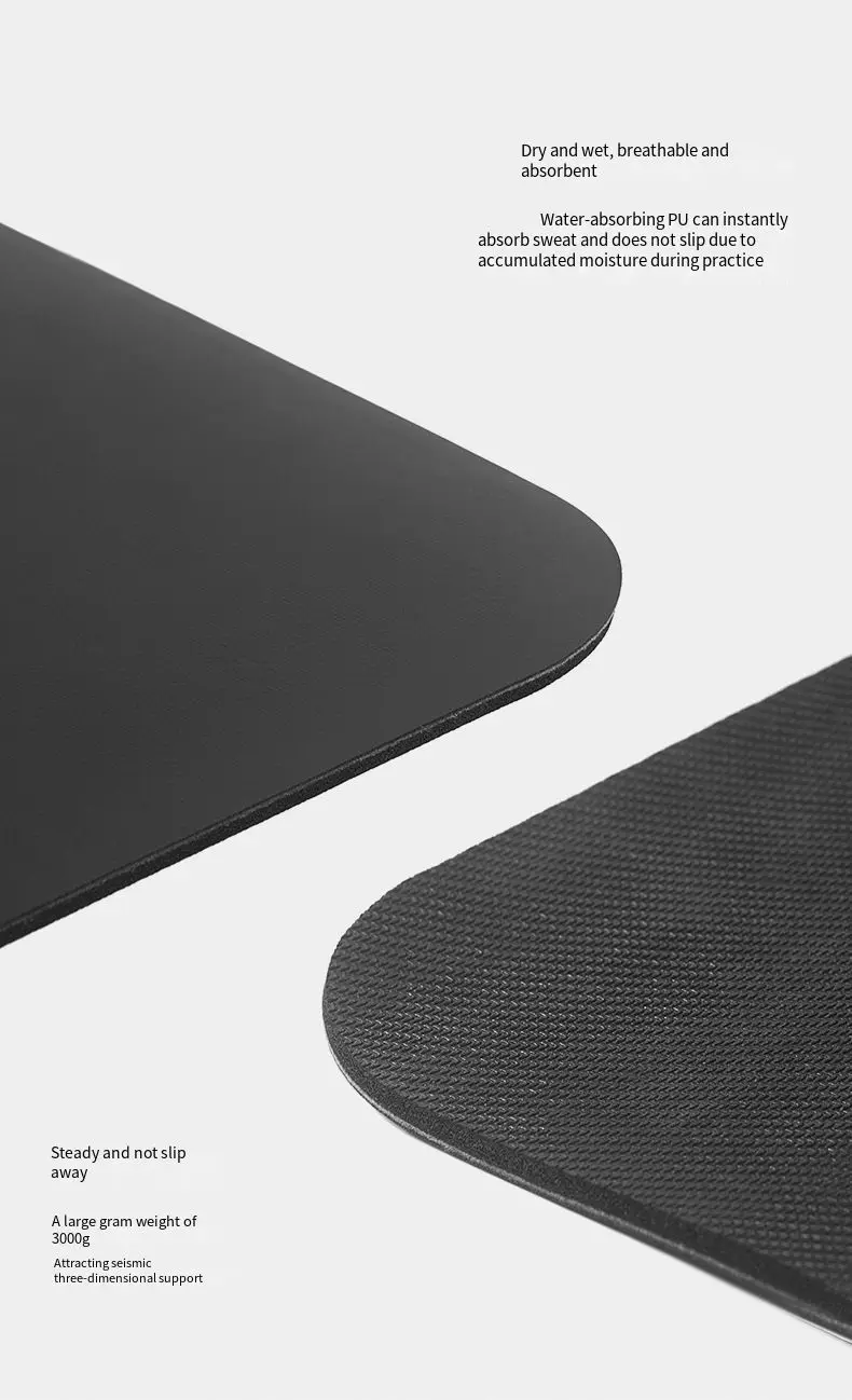 
Gymnastic Exercise Fitness thickening and widening OEM accept 0.5cm PU rubber Yoga Mat 