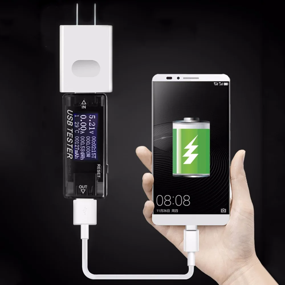 8 in1 QC2.0 3 0 4-30 Ватт Электрический силовой USB Емкость напряжения