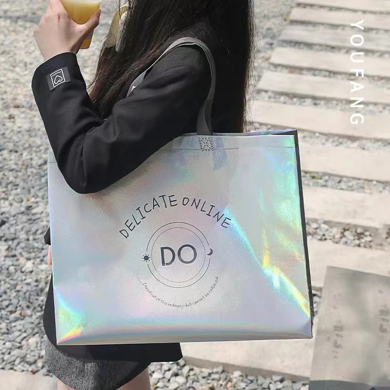 Wholesale Price Custom Printed Recycle Reusable PP Laminated Non Woven Tote Shopping Bags Non Woven Shopping Bag