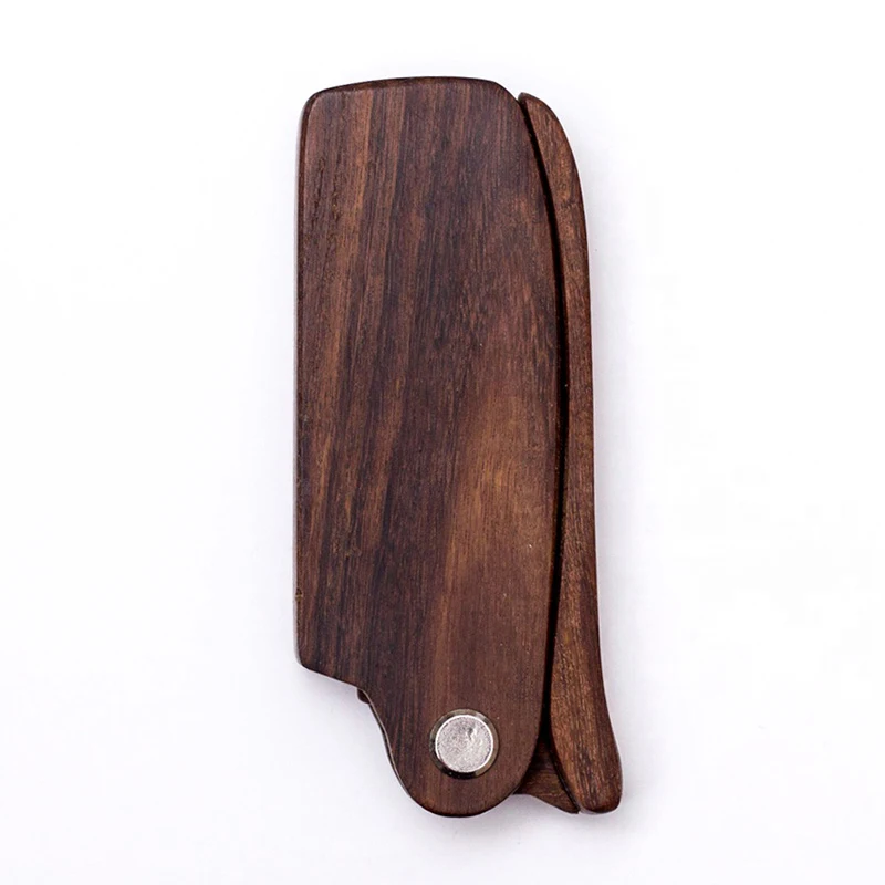 Wooden comb Natural Red Sandalwood Folding Beard Comb Durable Pocket Comb for Men