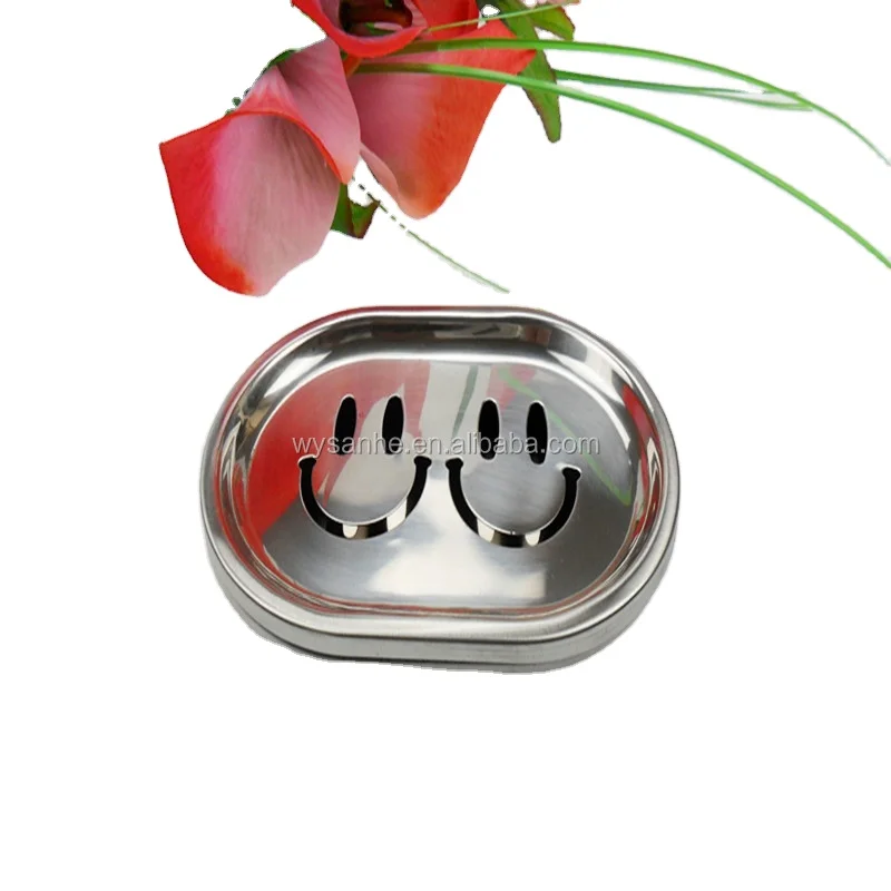Elegant Smiley Face Premium Hotel Double Stainless Steel Wire Soap Dish