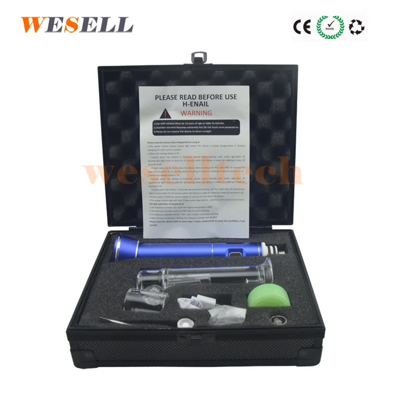 
electric dab rig Wax vaporize dry herb henail mini dnial glass water nail dab pen wax vaporizer 