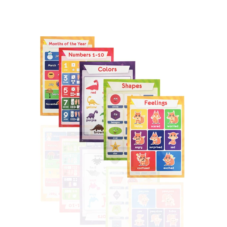 Alphabets Talking Poster Early Education Electronic Interactive Spanish English Bilingual Learning Charts