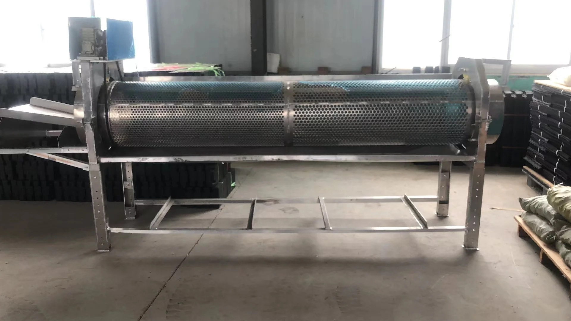 High quality heavy-duty machine oyster sorting tumbler with aluminum