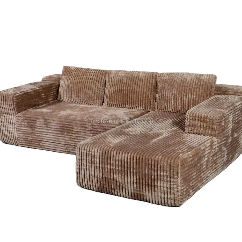 Convertible Sofa Bed Floor Lazy Couch Brown Corner Tatami Compression Sofa