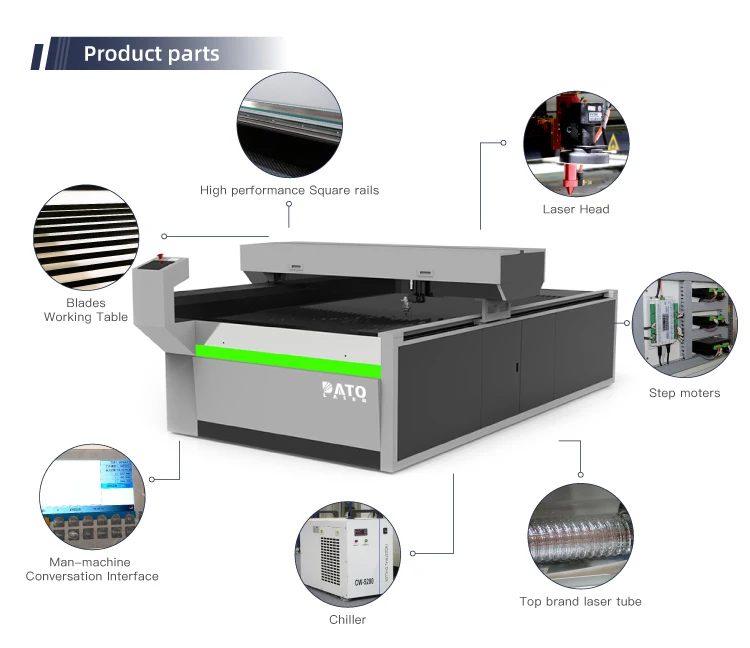 300w Co2 Metal Laser Cutting Machine CNC Laser Cutter for stainless steel