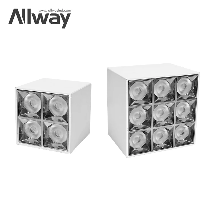 CRI90 Anti-glare Ceiling Design Residential Square Ceiling Surface Mounted 10w LED Downlight