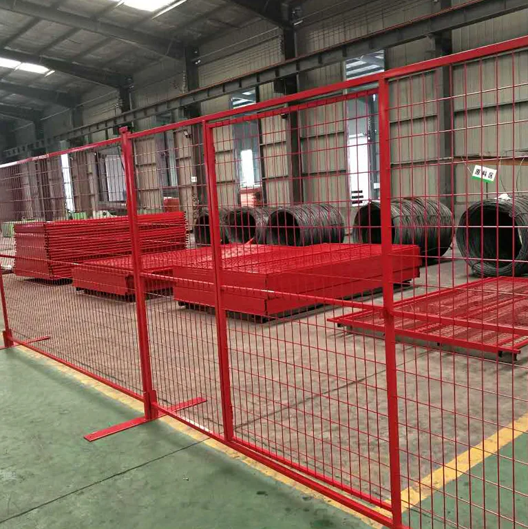 Heavy Duty Galvanized Welded Wire Outdoor Portable Ca Event Metal 6x9.5 Canada Temporary Fence Panel for Construction Site