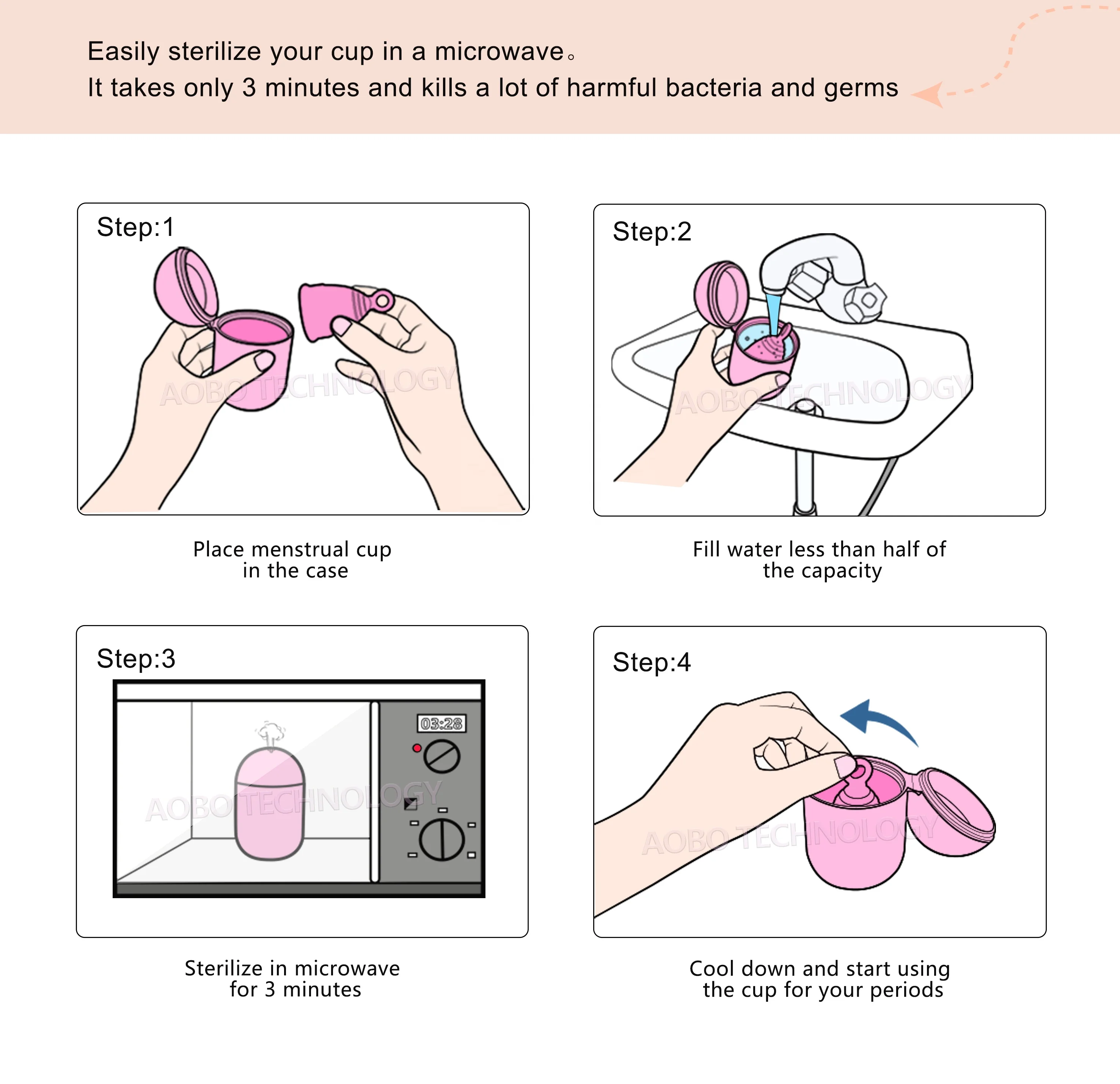 Женский Силиконовый Футляр для менструальных чашек, Oem стерилизатор, стерилизатор для менструальных чашек