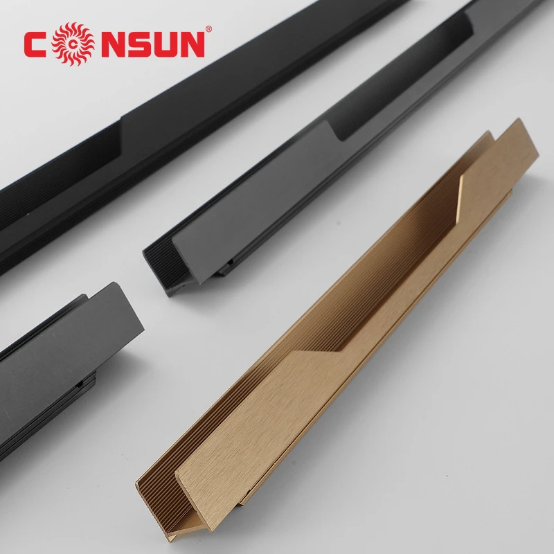 modern furniture kitchen zinc door handle cabinet pulls