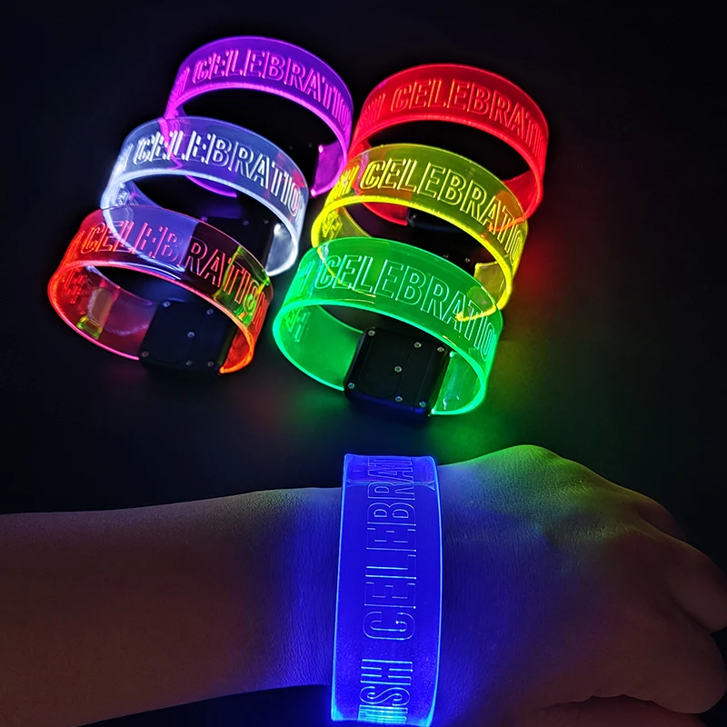 Glow Wristband Pulser Led Sound Activated Led Bracelet for Event Concert Music