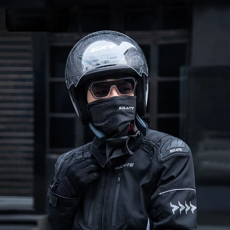 SULAITE Winter warm windproof bike riding scarf neck scarf fashional motorbike cycling motorcycle full face helmet cover