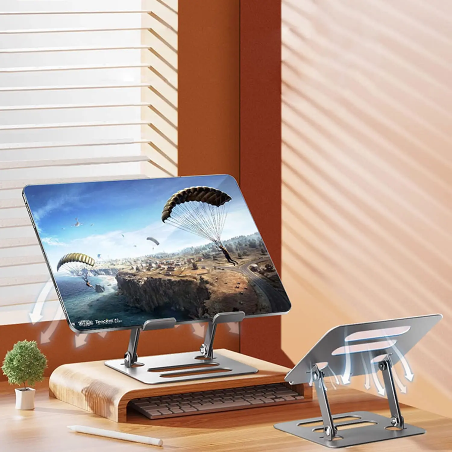 Best Price Top Selling Aluminum Alloy Foldable Tablet Stand Mini Portable Holder for iPad