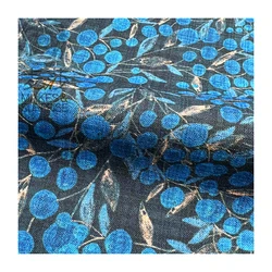 Free Design Free Samples Blended Fabric Cotton And Linen Rayon Crepe Fabric For Clothing