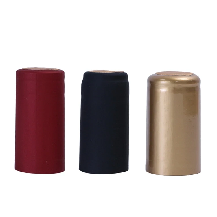 Wholesale Custom Color 30*60mm Pvc Heat Shrink Caps 30mm Liquor Vodka Whiskey Bottle Capsules