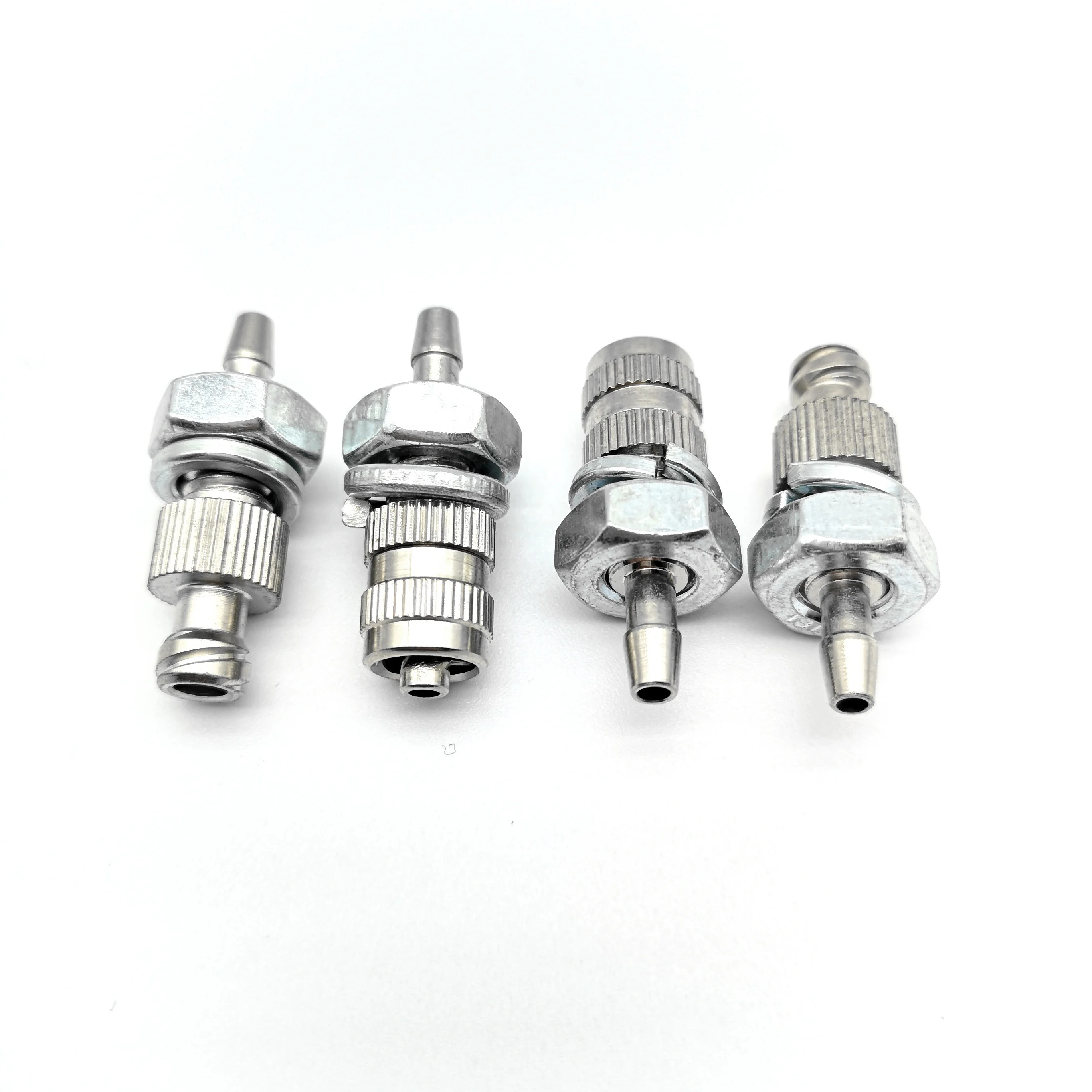 nickel-plated brass barbed to tube adapter barb to male female luer connector with ring and nut panel mount luer fitting