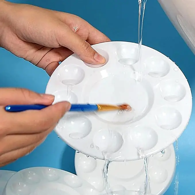 Plastic Paint Tray Palettes for Acrylic Oil or Watercolor Painting Artist Mixing Wet Color