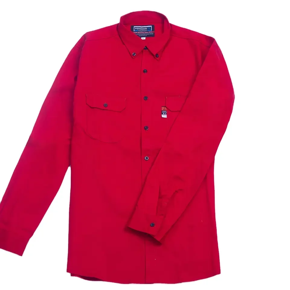 FR Clothing Flame Resistant Fireproof Shirt Men Industrial Work Uniform High Quality Direct Selling
