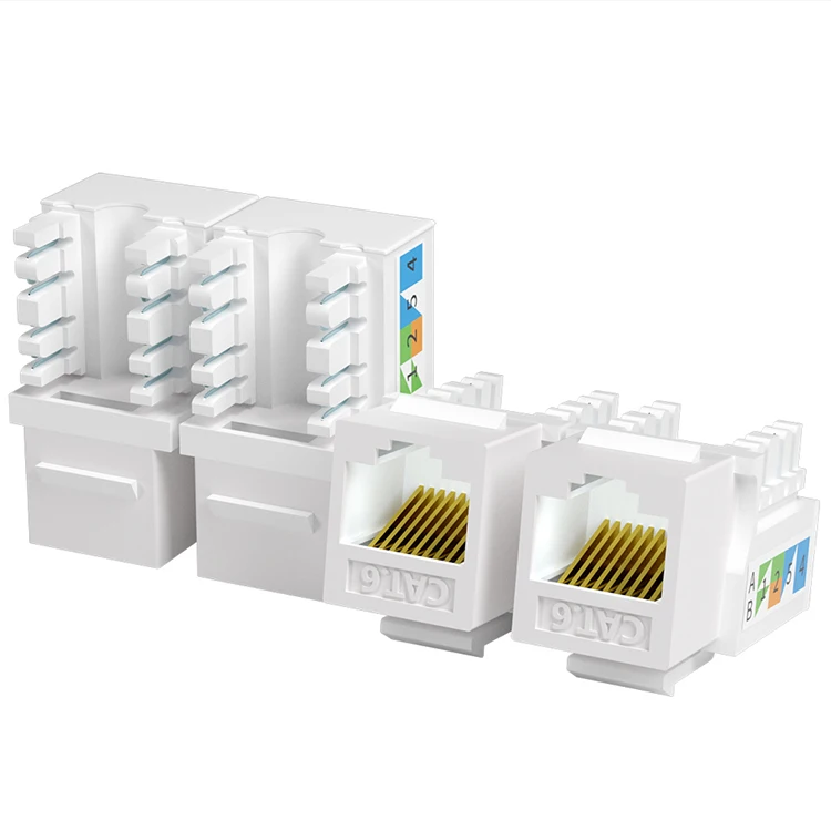 
wholesale 8P8C 90 degree unshielded rj45 rj11 utp cat5e cat6 cat6a network keystone jack 