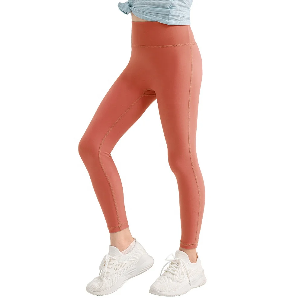 High Elasticity Tight Workout Yoga Children Pants Fitness Baby Customization Kids Soft Girls running Leggings